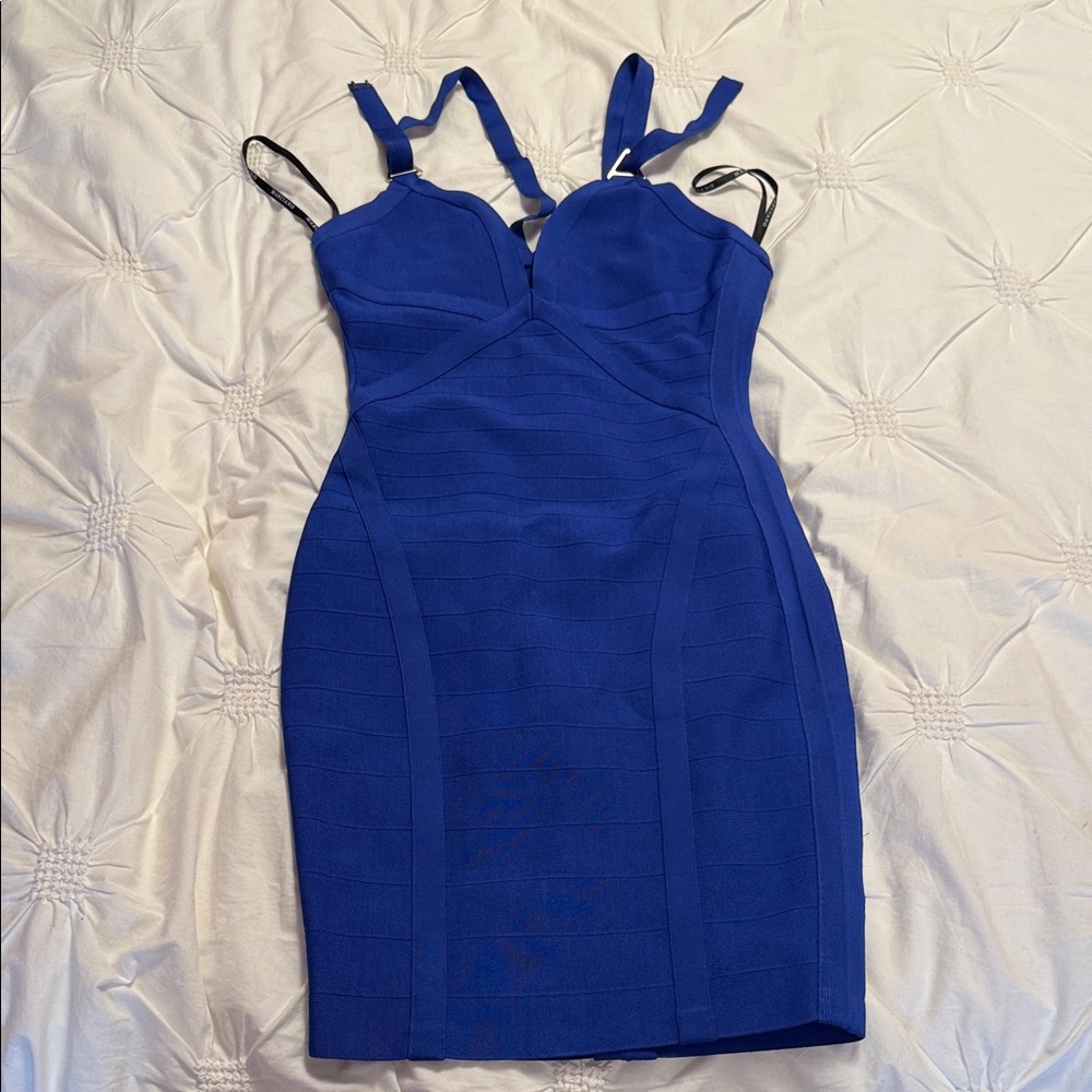 Marciano Royal Blue Skin Tight Dress. Size M. Like New.